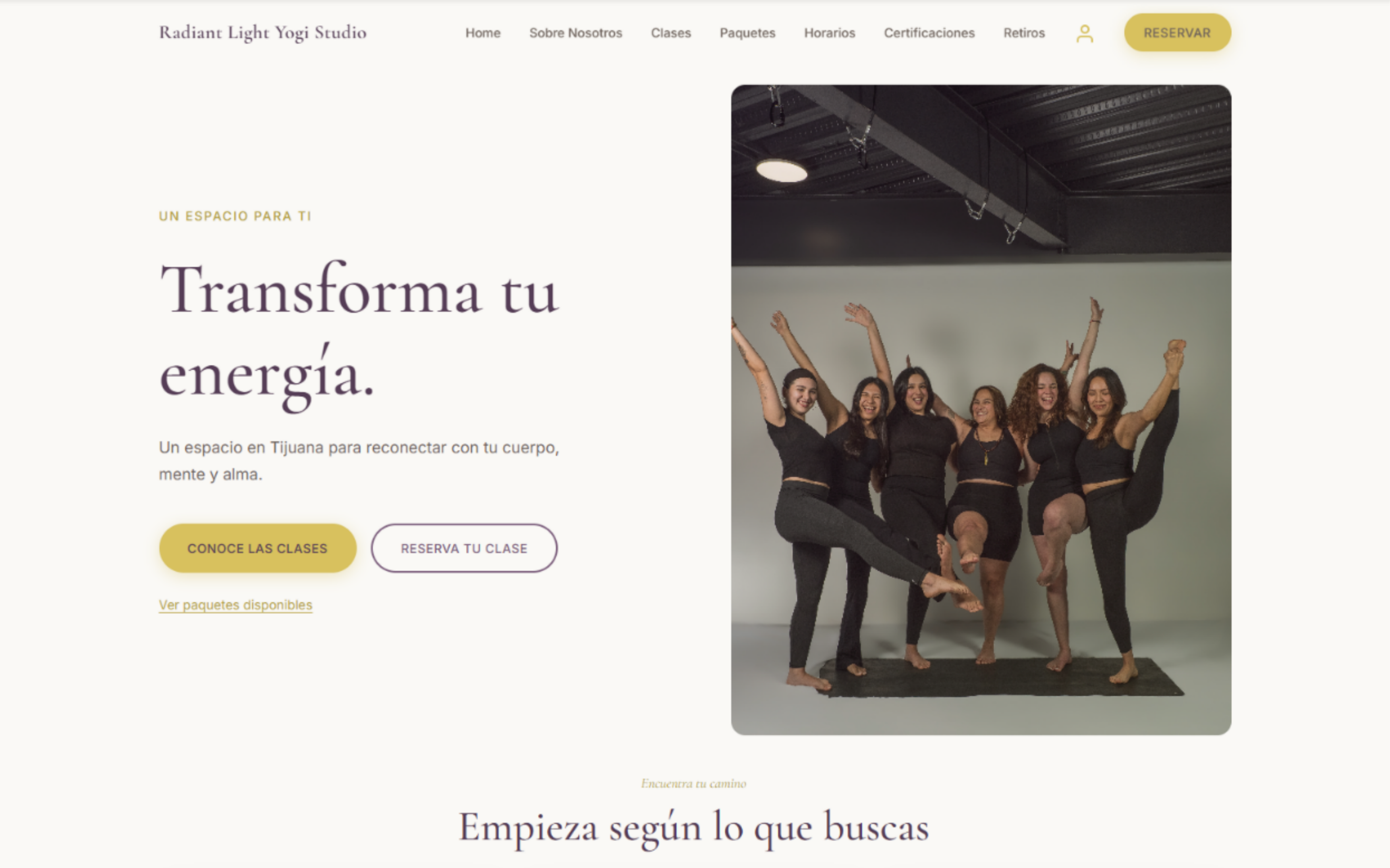 Radiant Light Yogi - Sistema de Gestión de Bienestar
